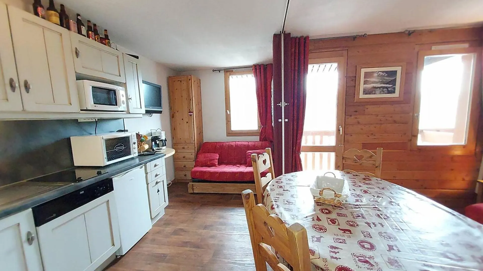 Studio Divisible Avec Coin Montagne, Au Pied Des Pistes, Balcon, 4 Pers - Fr-1-356-427 فالموريل فرنسا